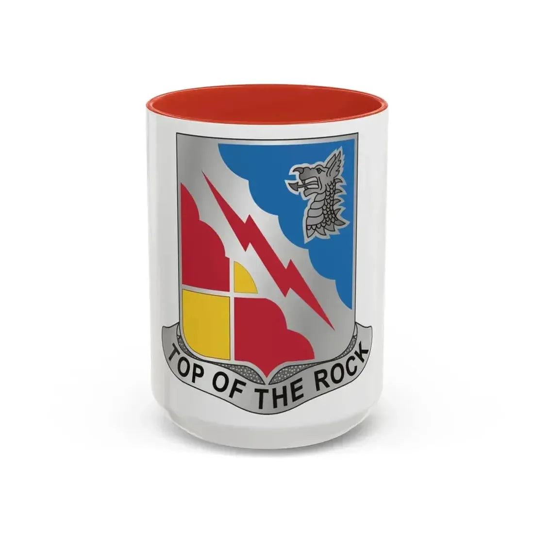 103 Military Intelligence Battalion (U.S. Army) Accent Coffee Mug 15oz Red - Go Mug Yourself