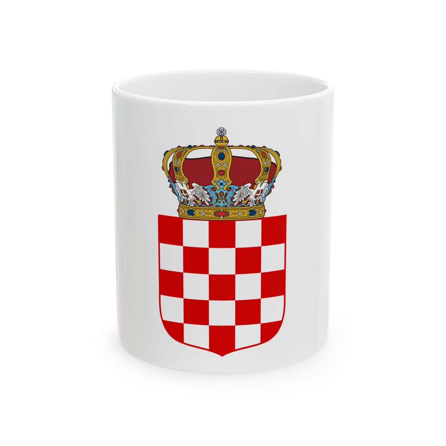 Coat of Arms of the Banate of Croatia - White Coffee Mug