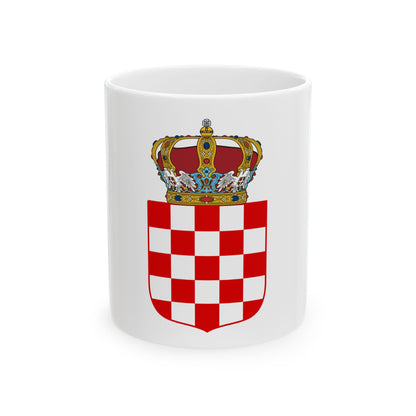Coat of Arms of the Banate of Croatia - White Coffee Mug