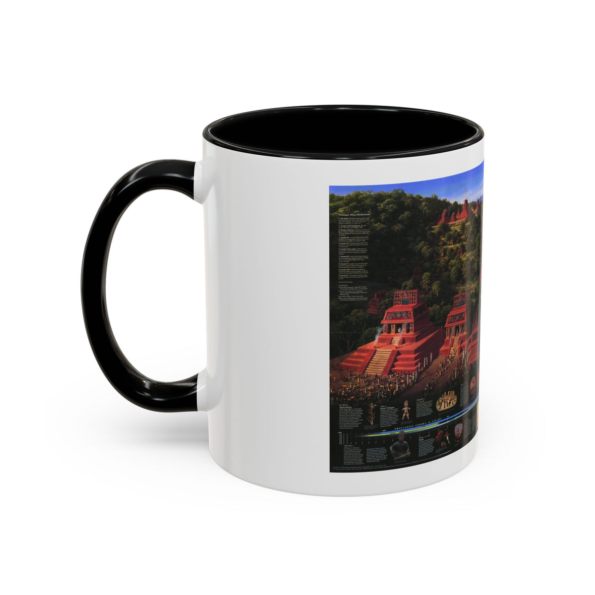 North America - The Mesoamericans (1997) (Map) Accent Coffee Mug