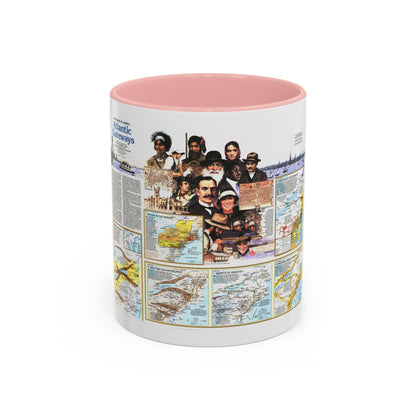 USA - Atlantic Gateways 2 (1983) (Map) Accent Coffee Mug