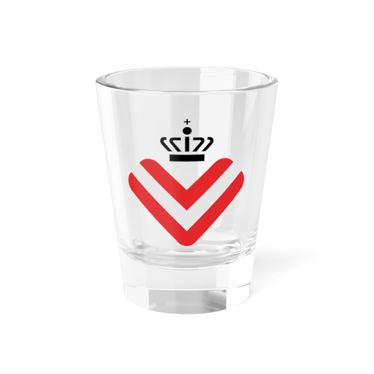 Logo of Administration of Conscientious Objector (Denmark) (Coat of Arms) Shot Glass 1.5oz