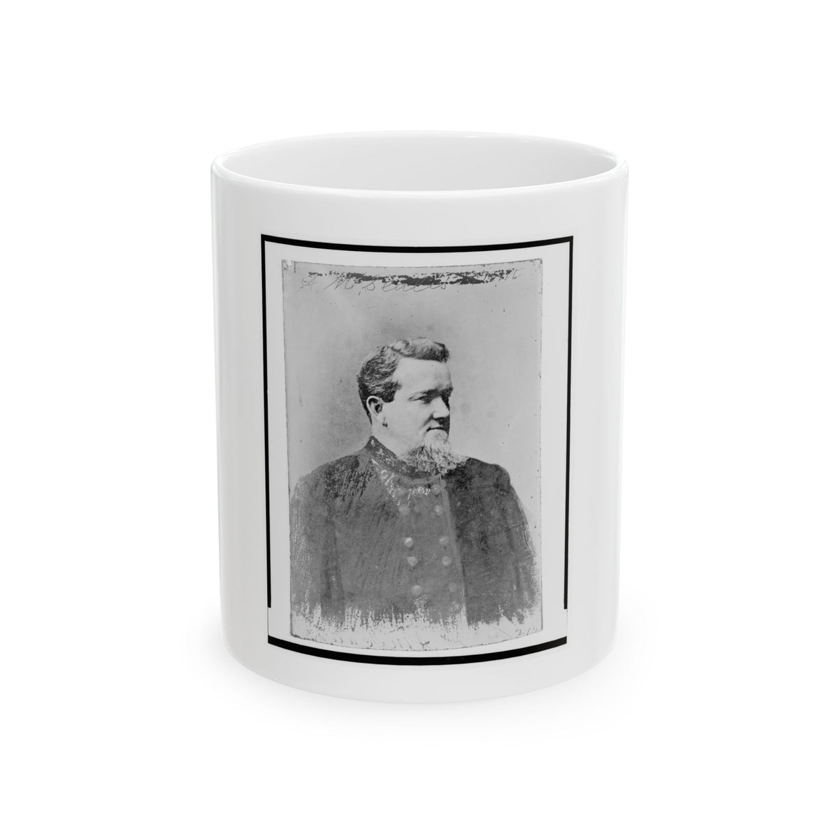 A. M. Scales, Brigidier General, C.S.A., Half-Length Portrait, Facing Right (U.S. Civil War) White Coffee Mug