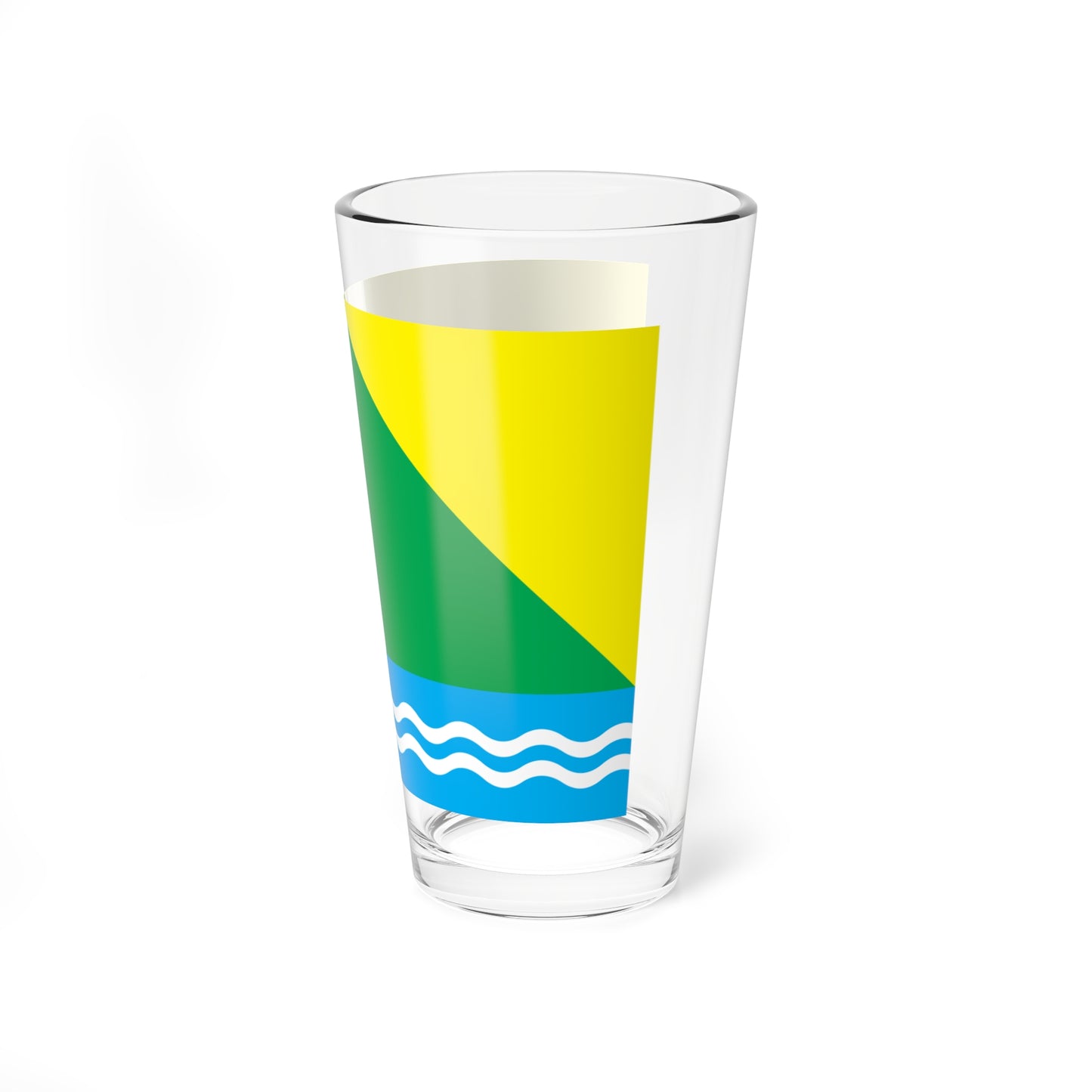 Flag of Nazyvaevsky rayon Omsk oblast (Russia) Pint Glass 16oz