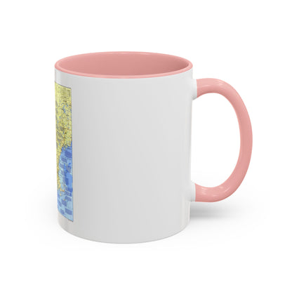 USA - New England 1 (1987) (Map) Accent Coffee Mug