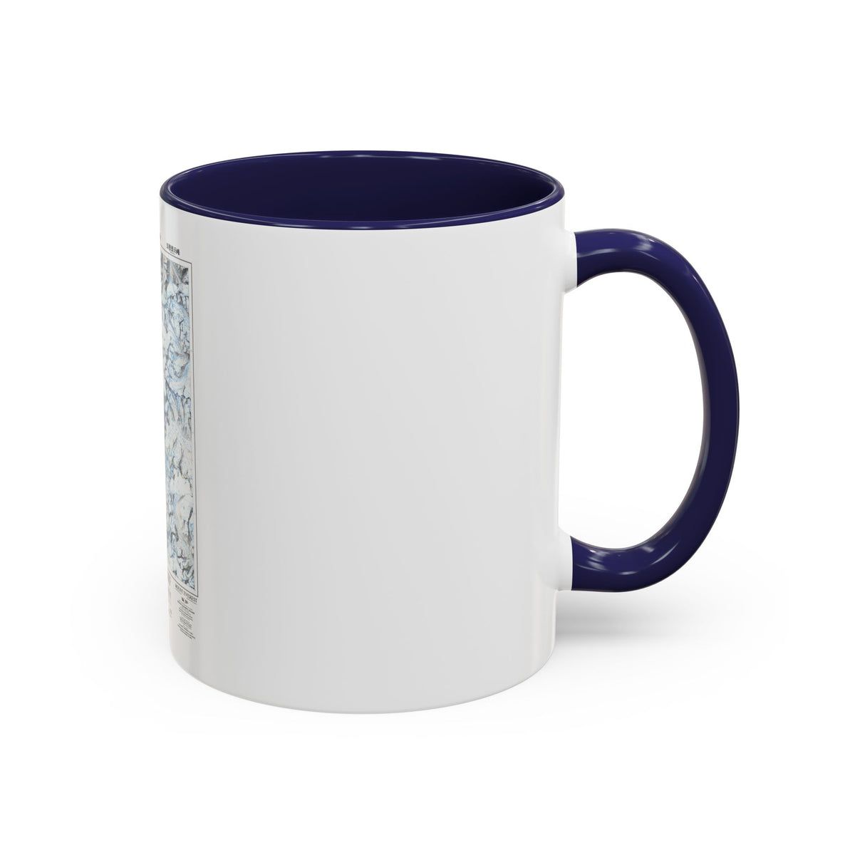Mount Everest (1988) (Map) Accent Coffee Mug