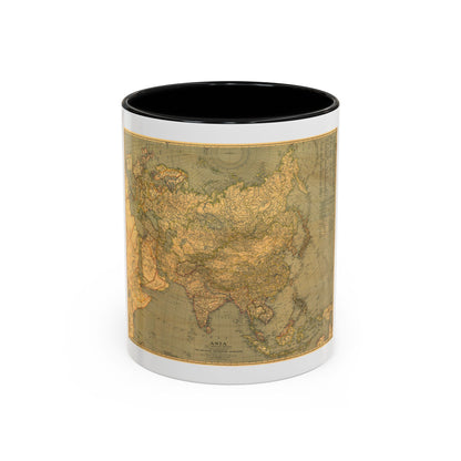 Asia and Adjacent Regions (1933) (Map) Accent Coffee Mug