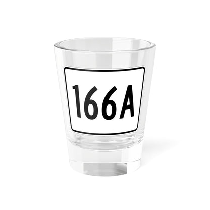 MA Route 166A (Massachusetts) (Road Sign) Shot Glass 1.5oz