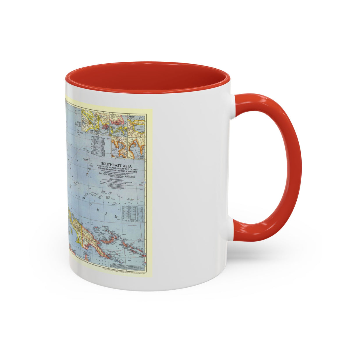 Asia - Southeast (1944) (Map) Accent Coffee Mug