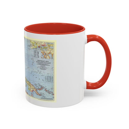 Asia - Southeast (1944) (Map) Accent Coffee Mug
