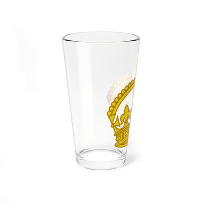 1901 pattern Tudor Crown gold hollow (United Kingdom) (Military Rank) Pint Glass 16oz
