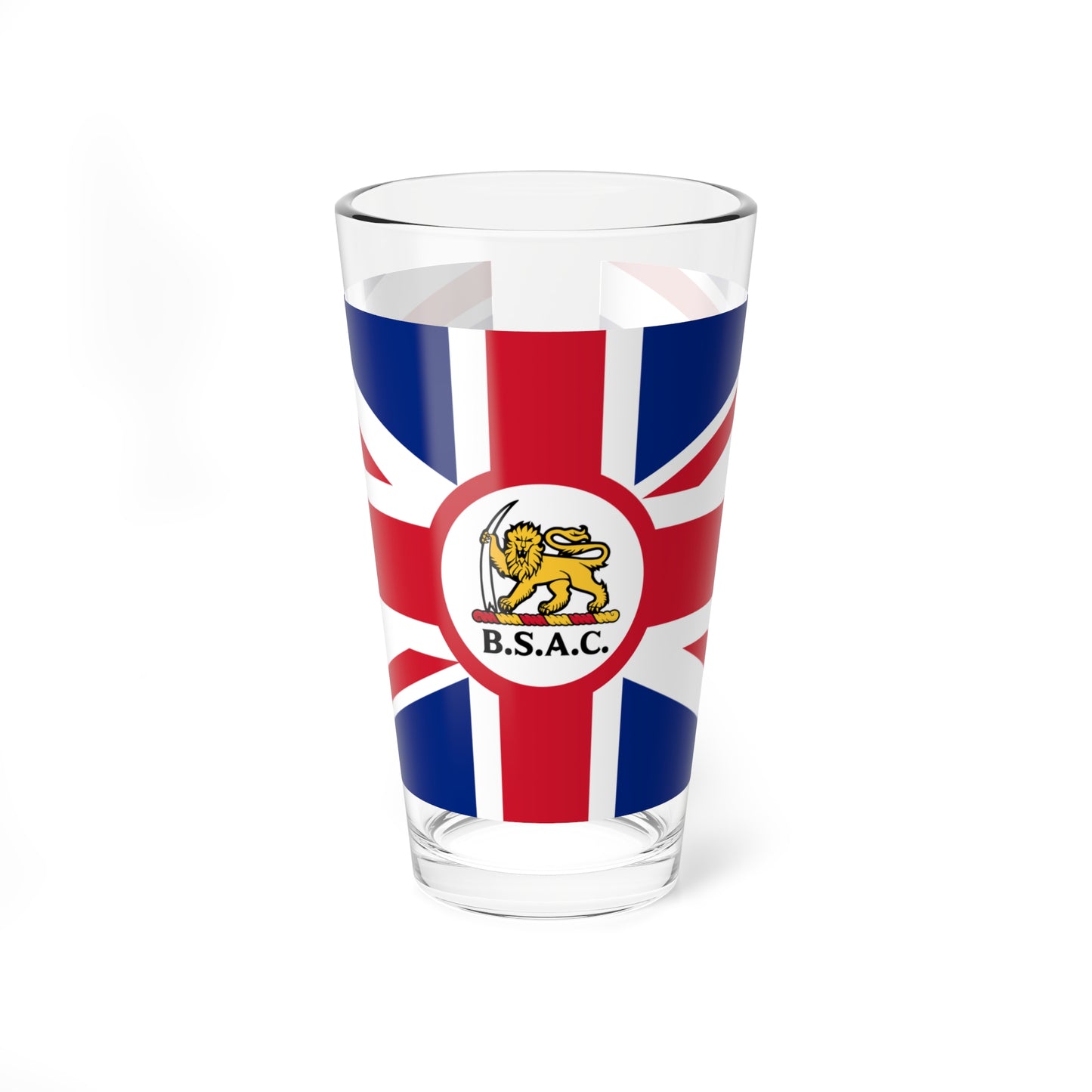 Flag of BSAC edit (South Africa) Pint Glass 16oz
