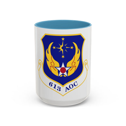 613 Air Operations Center PACAF (U.S. Air Force) Accent Coffee Mug