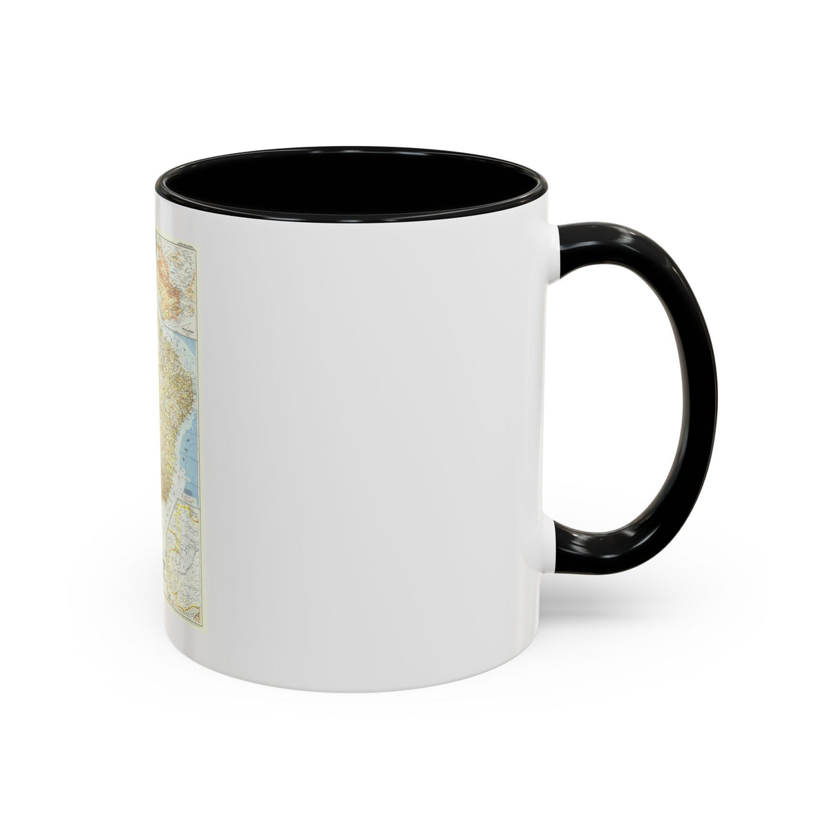 South America - Eastern (1955) (Map) Accent Coffee Mug