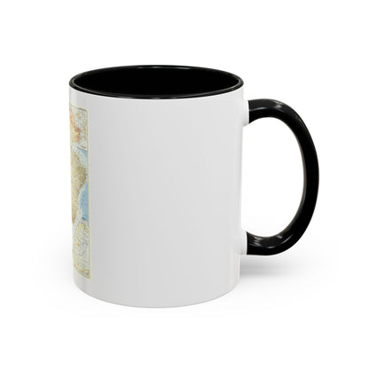South America - Eastern (1955) (Map) Accent Coffee Mug