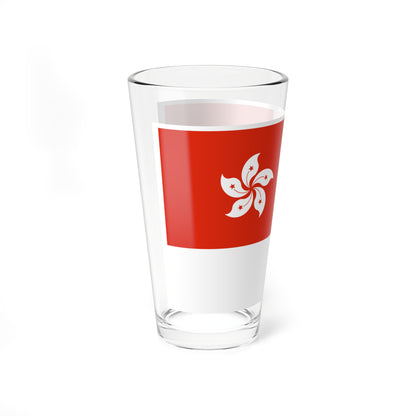 HKSAR flag hv (China) Pint Glass 16oz