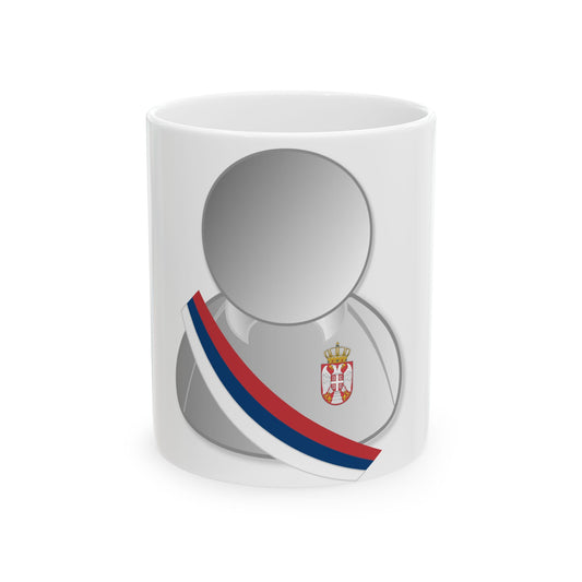 Serbia politic personality icon (Serbia) White Coffee Mug-11oz-Go Mug Yourself