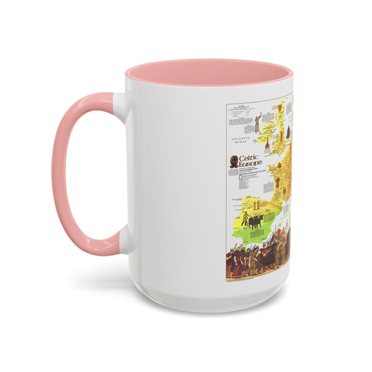 Europe - Celtic (1977) (Map) Accent Coffee Mug