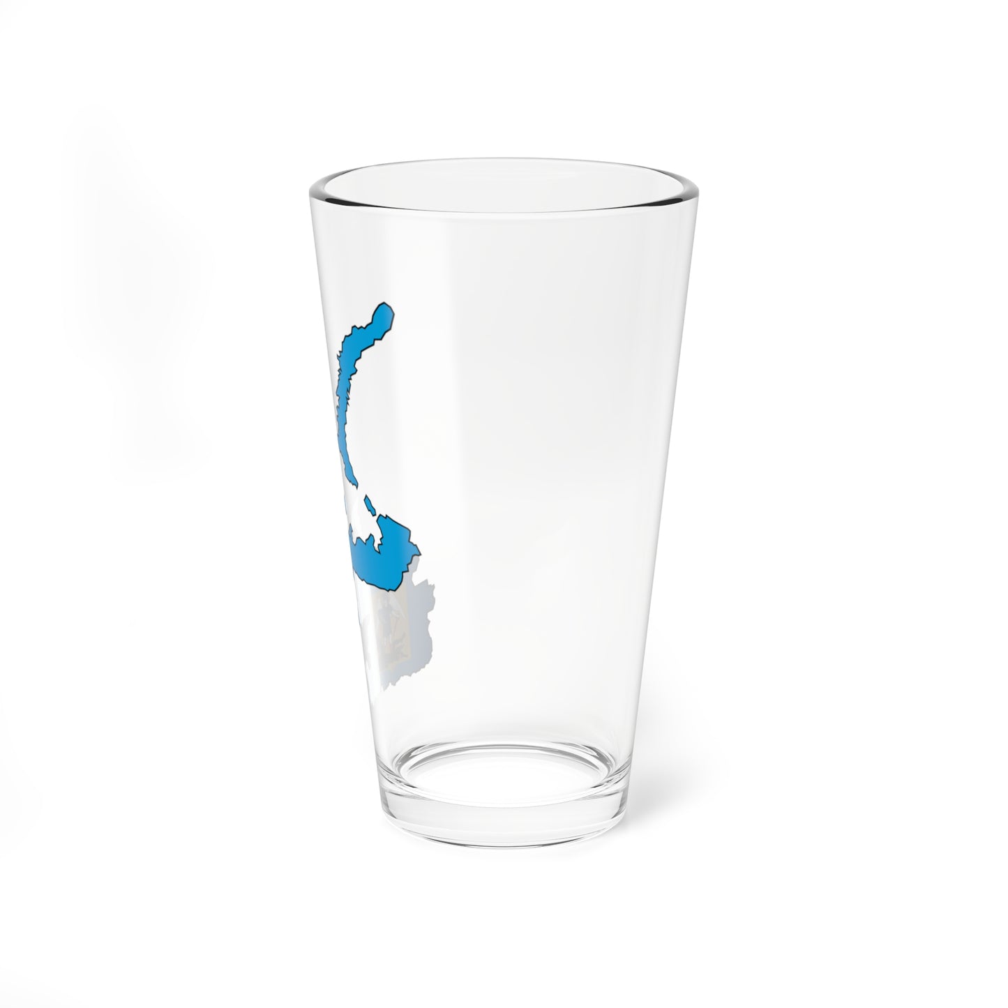 Flag-map of Arkhangelsk Oblast (Russia) Pint Glass 16oz