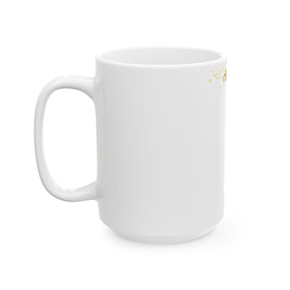 Flag-map of the United States Virgin Islands (United States) White Coffee Mug