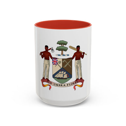 Coat of arms of British Honduras (1907-1967) - Accent Coffee Mug
