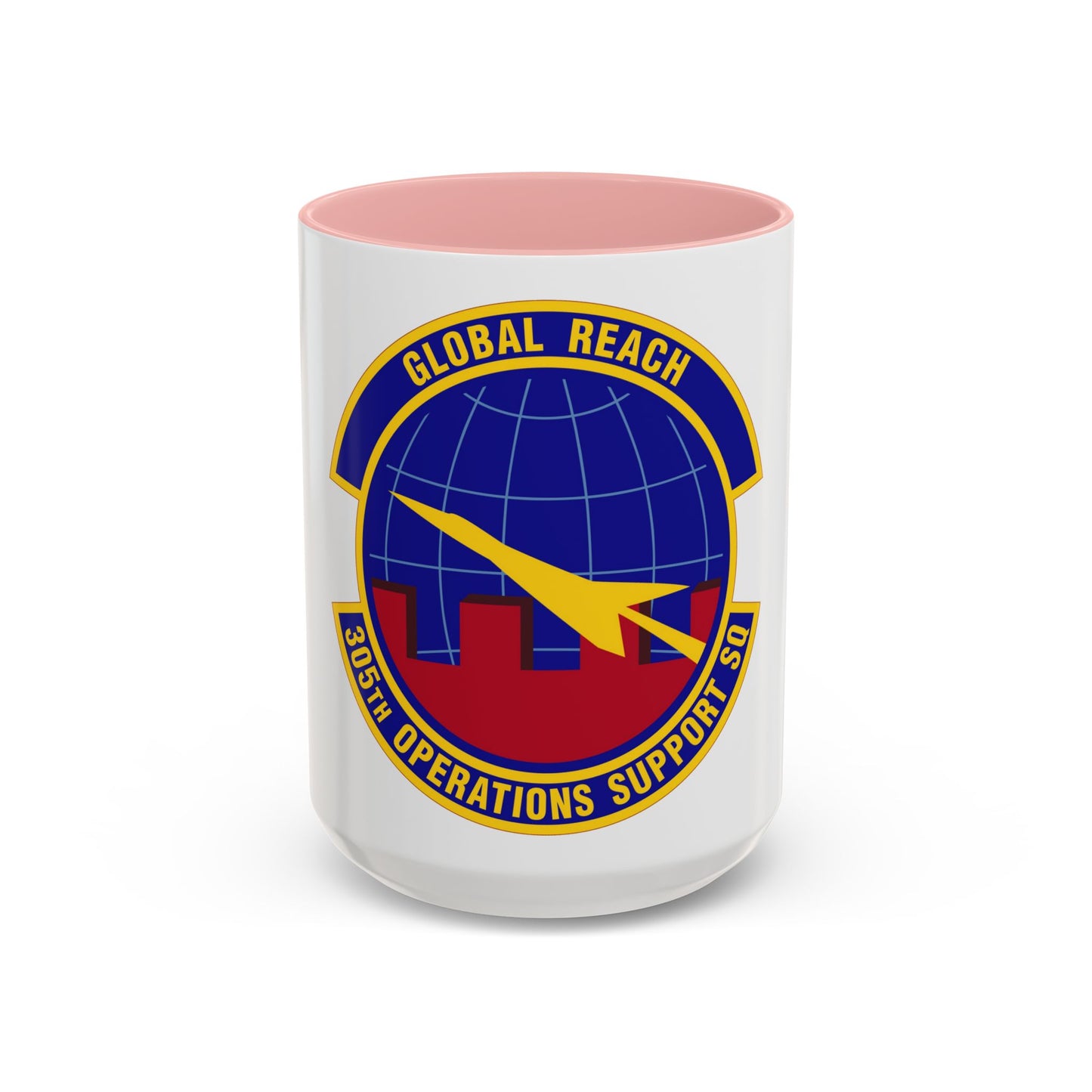 305 Operations Support Squadron AMC (U.S. Air Force) Accent Coffee Mug