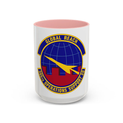 305 Operations Support Squadron AMC (U.S. Air Force) Accent Coffee Mug