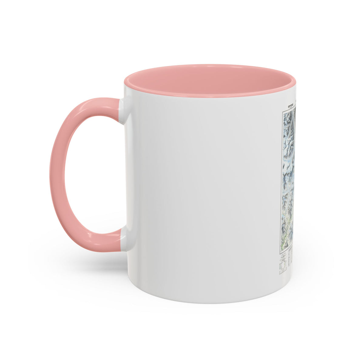Mount Everest (1988) (Map) Accent Coffee Mug