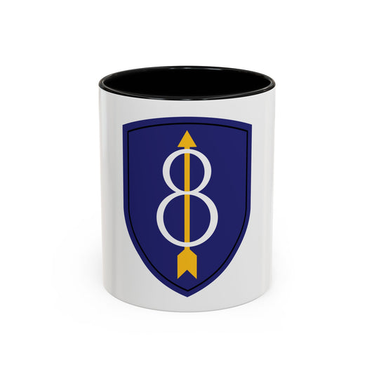 8th Infantry Division patch (U.S. Army) Accent Coffee Mug