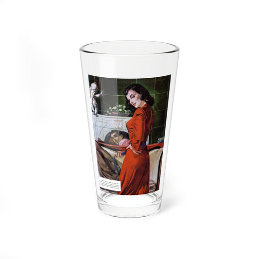 Once Before in the Moonlight (Pt. 2-1), Redbook, July 1948 (Magazine Illustration) Pint Glass 16oz