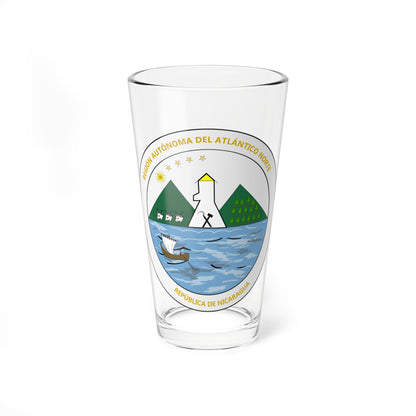 Seal of Region Autonoma del Atlantico Norte (Nicaragua) (Coat of Arms) Pint Glass 16oz