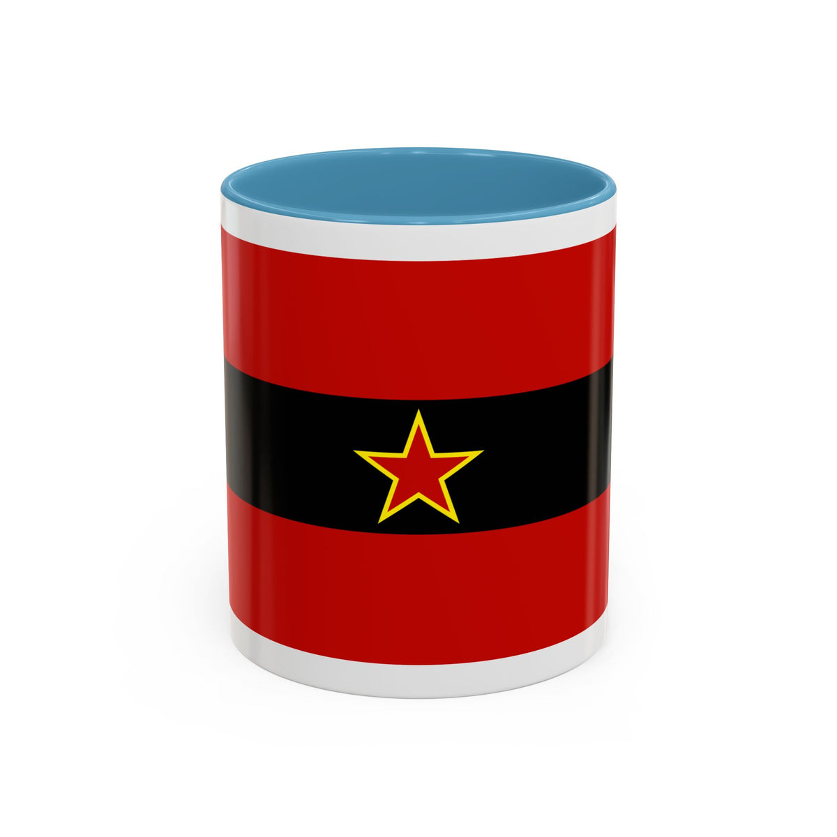Civil Ensign of Albania 1945 to 1992 - Accent Coffee Mug