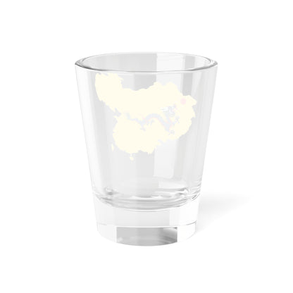 Flag map of the Qing dynasty 1820 (China) Shot Glass 1.5oz
