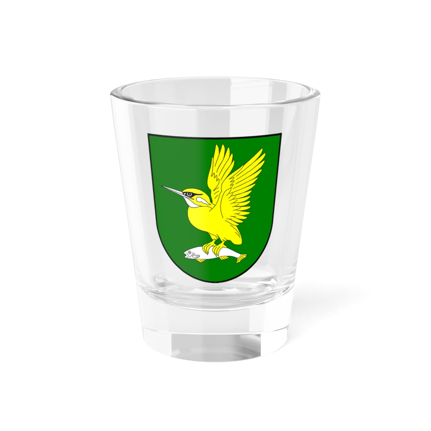 Herb Białej Waki (Lithuania) (Coat of Arms) Shot Glass 1.5oz