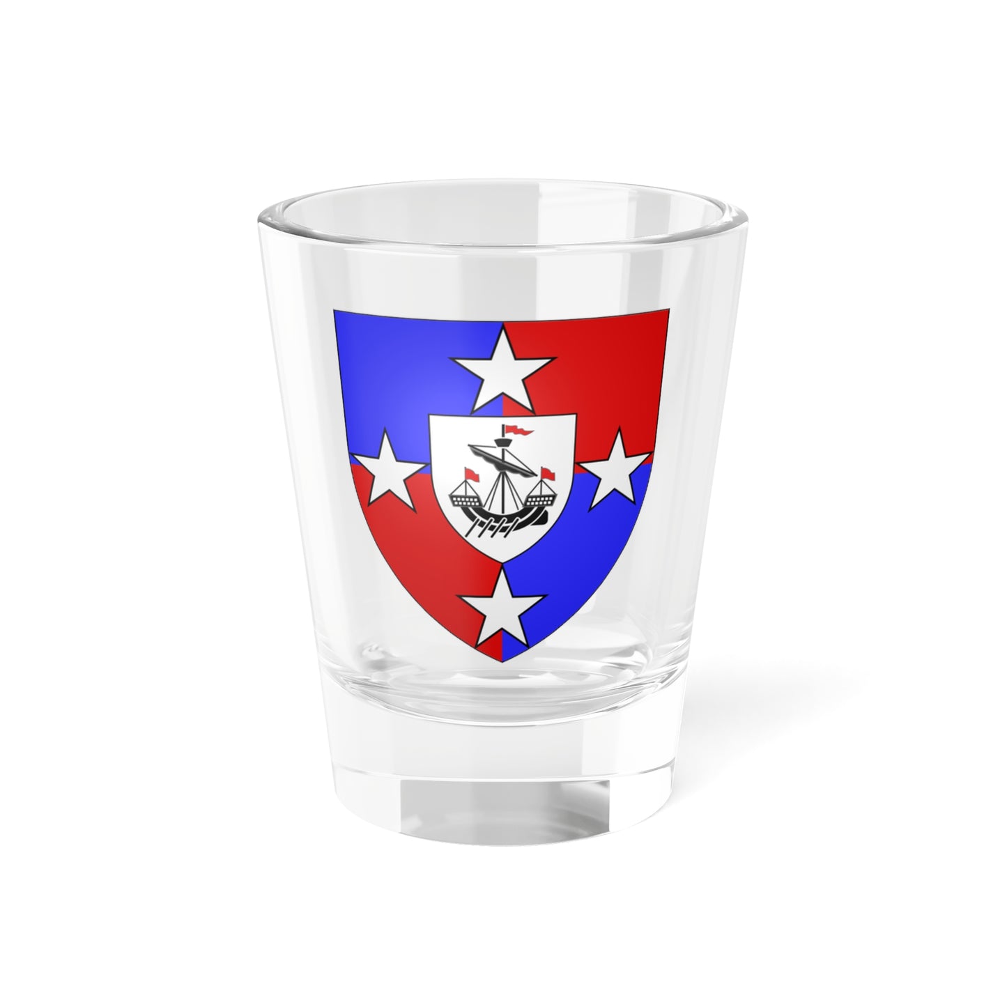 Heraldry Society of New Zealand Arms (New Zealand) (Coat of Arms) Shot Glass 1.5oz