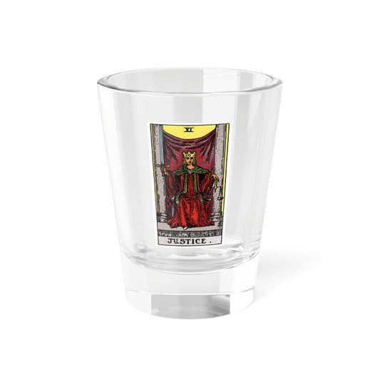 Justice (Tarot Card) Shot Glass 1.5oz