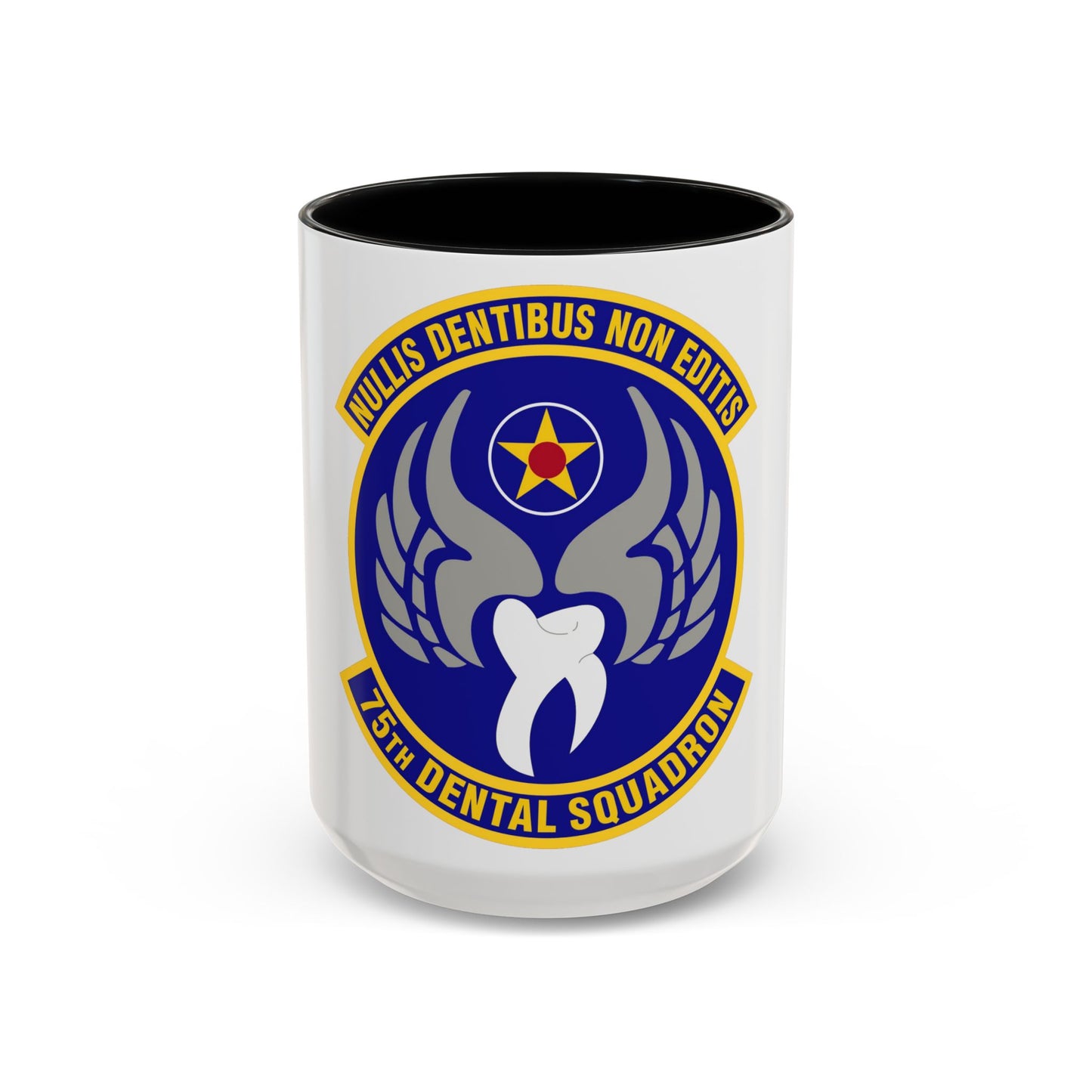 Tasse à café décorative du 75e escadron dentaire (US Air Force)