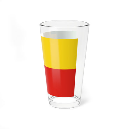 Flag of Pytalovsky rayon Pskov oblast (Russia) Pint Glass 16oz