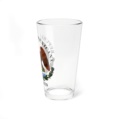 Esc Mex 1846 a 1879 Rep Mexicana Liberal (Mexico) (Coat of Arms) Pint Glass 16oz