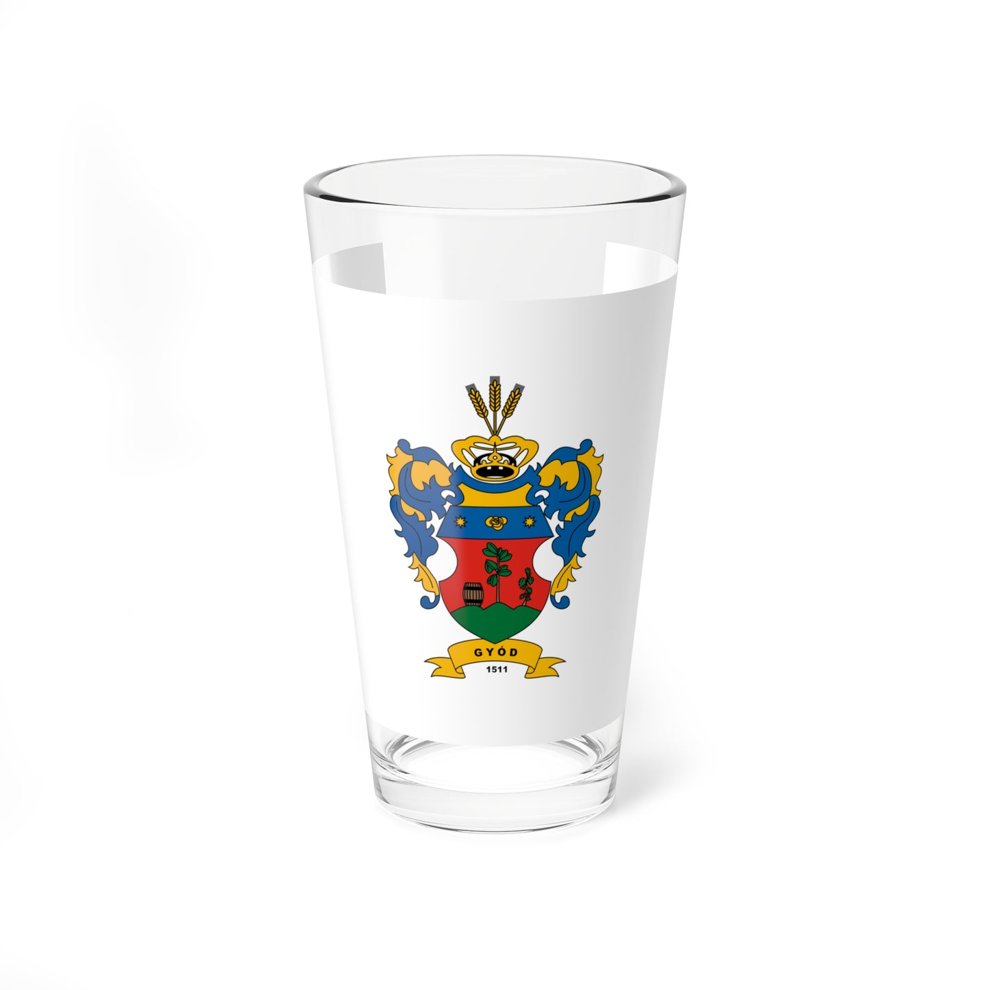 Flag of Gyod (Hungary) Pint Glass 16oz