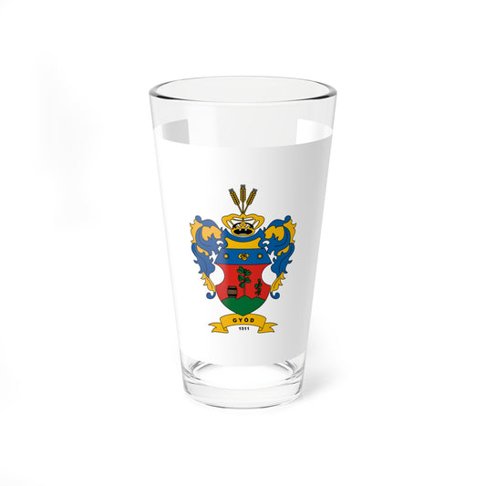 Flag of Gyod (Hungary) Pint Glass 16oz