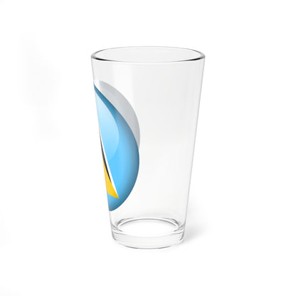 Flag orb Saint Lucia (Saint Lucia) Pint Glass 16oz