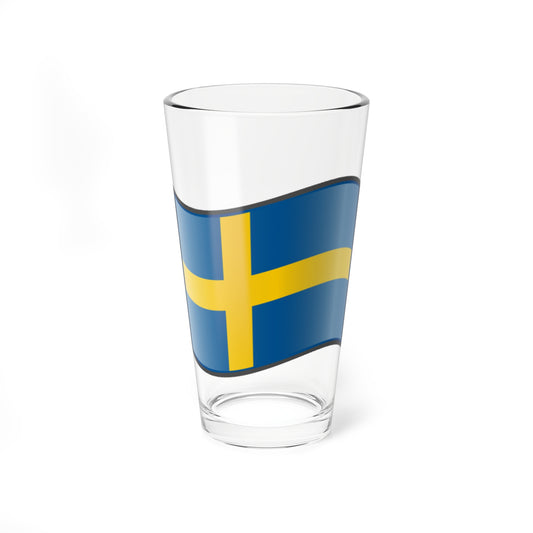 Nuvola Swedish flag (Sweden) Pint Glass 16oz