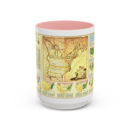 USA - Territorial Growth (1987) (Map) Accent Coffee Mug