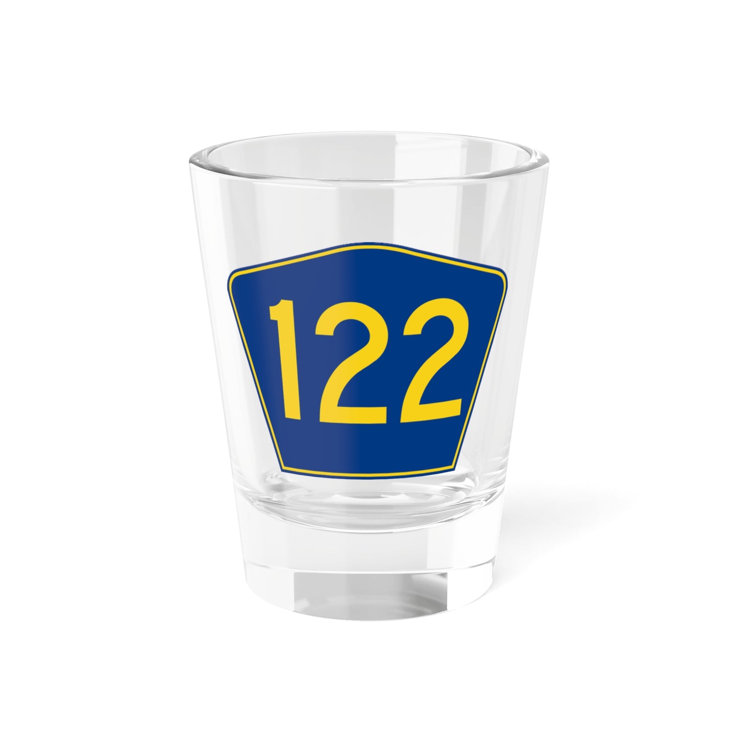 PR secondary 122 (Puerto Rico) (Road Sign) Shot Glass 1.5oz