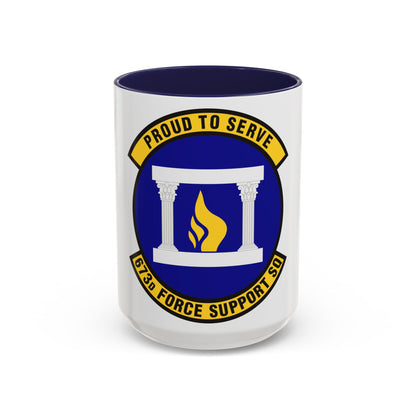 673d Force Support Squadron (U.S. Air Force) Accent Coffee Mug