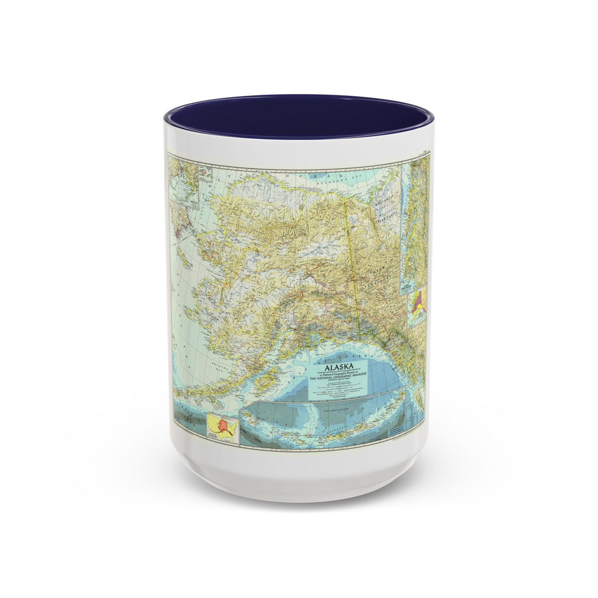 USA - Alaska (1956) (Map) Accent Coffee Mug