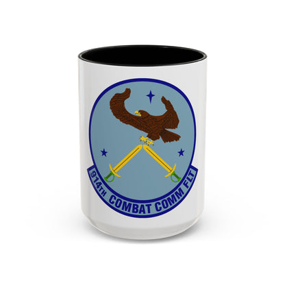 914th Combat Communications Flight (U.S. Air Force) Accent Coffee Mug