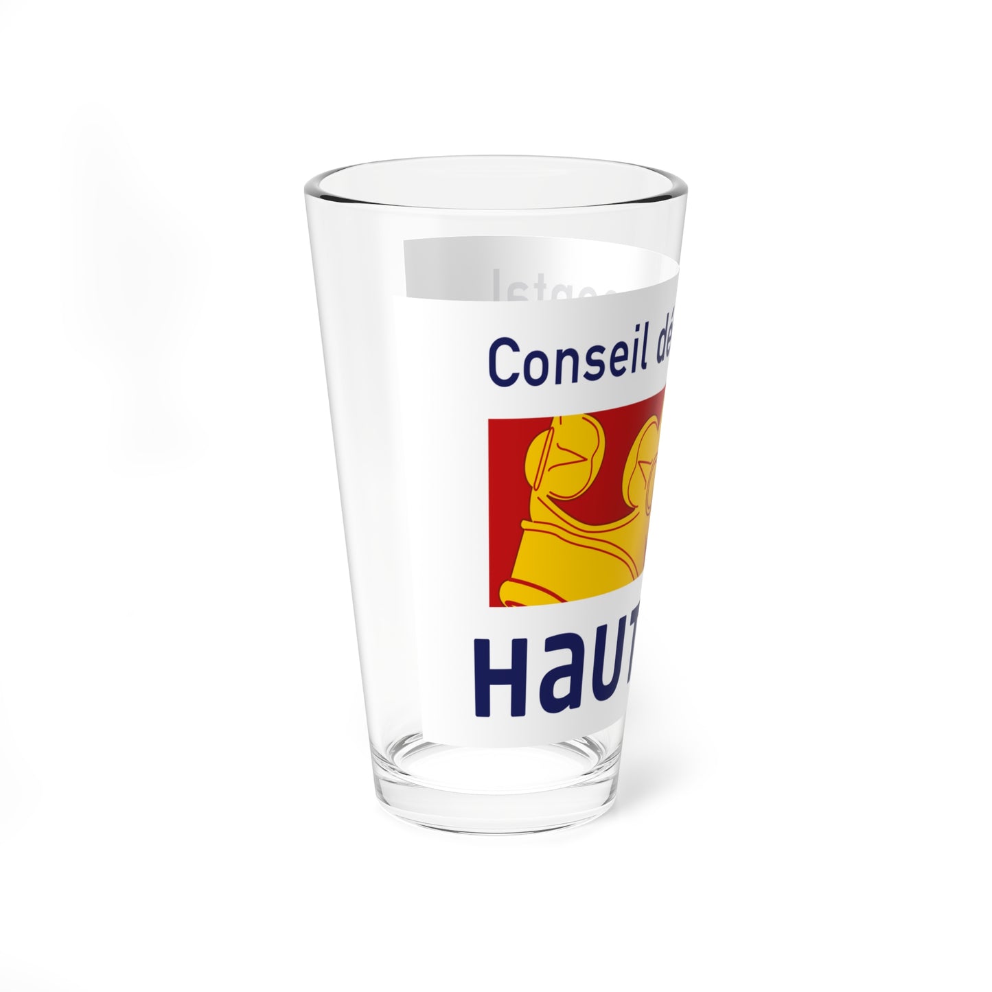 Flag of the Department of Haut-Rhin (France) Pint Glass 16oz