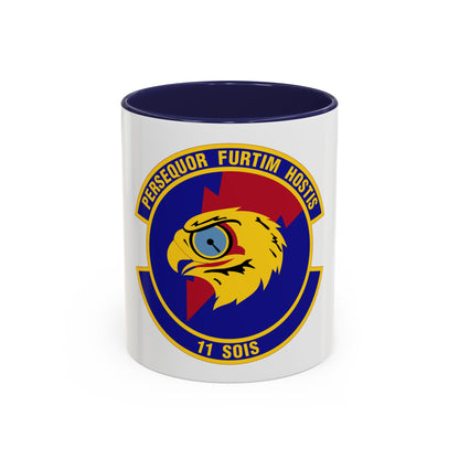 11 Special Operations Intelligence Squadron AFSOC (U.S. Air Force) Accent Coffee Mug
